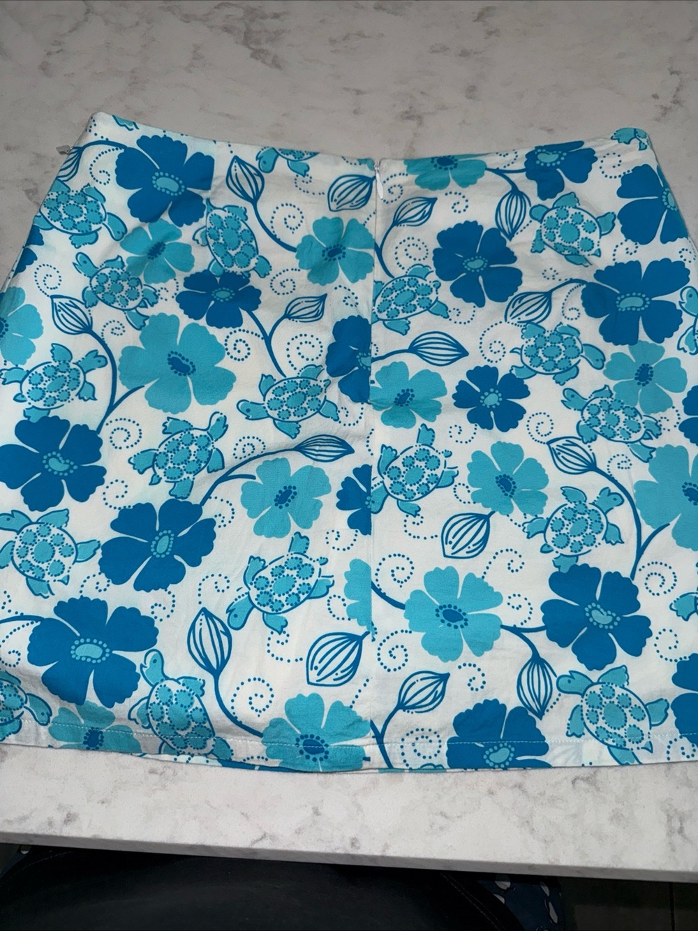 LILLY PULITZER ladies skort, Blue floral, size 10 - Picture 5 of 5